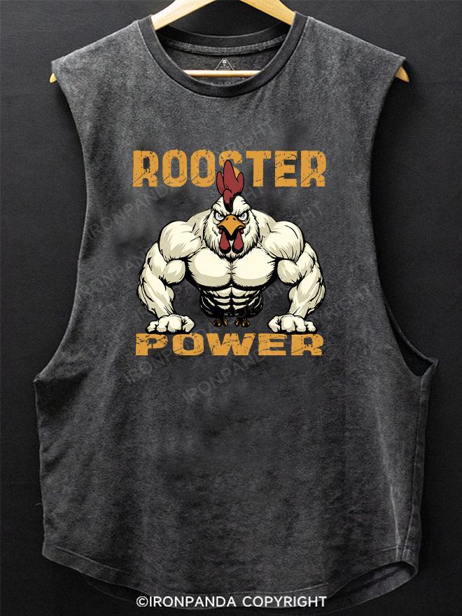 ROOSTER POWER SCOOP BOTTOM COTTON TANK