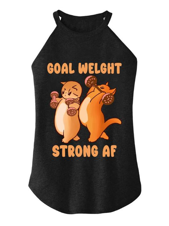 Goal Weight Strong AF TRI ROCKER COTTON TANK