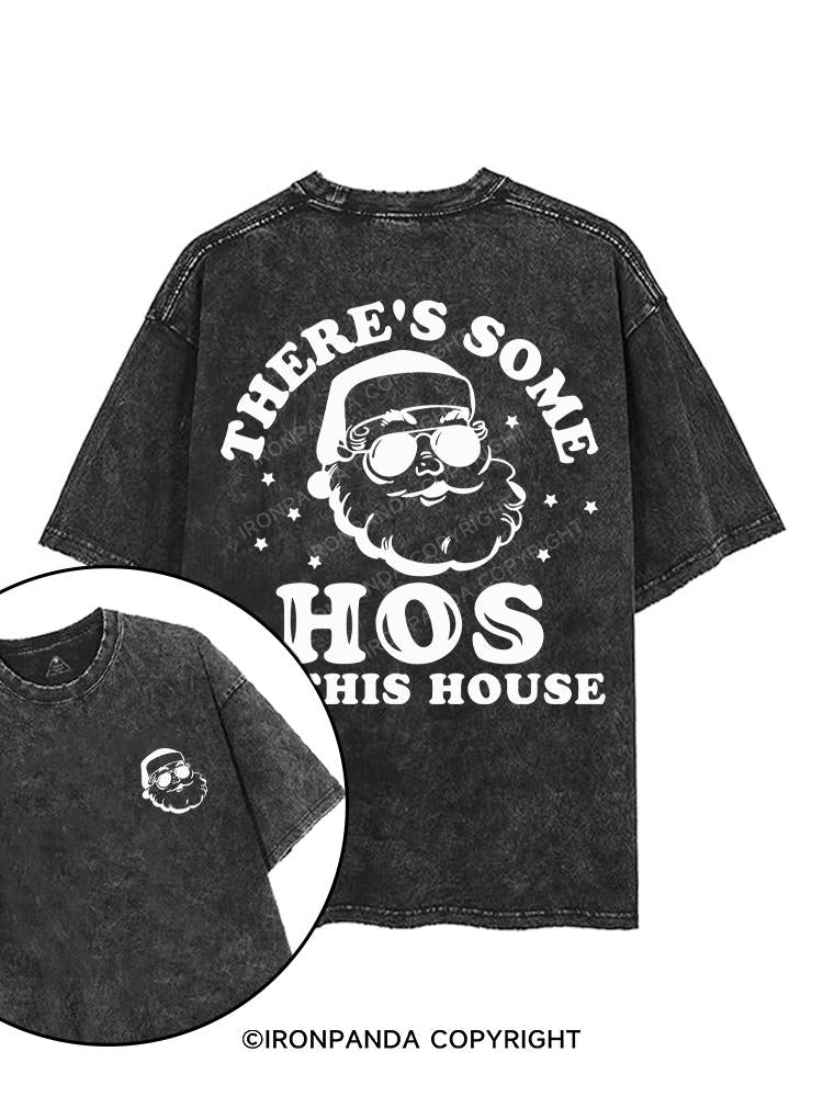 THERE'S SOME HOS IN THIS HOUSE printed Gym Shirt