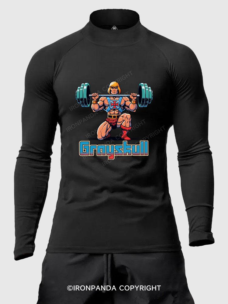 grayskull he man weightliting Men's Fitted Mock