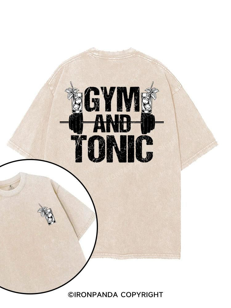 GYM AND TONIC printed Gym Shirt