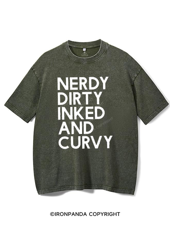 NERDY, DIRTY, INKED AND CURVY VINTAGE GYM SHIRT