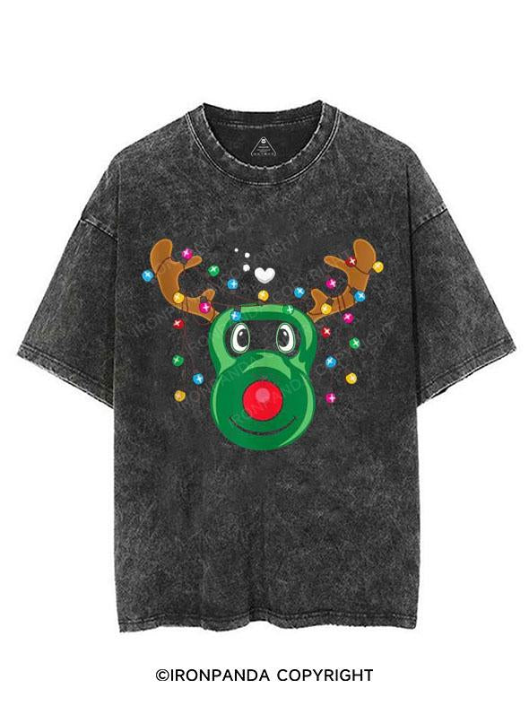 Workout Reindeer VINTAGE GYM SHIRT