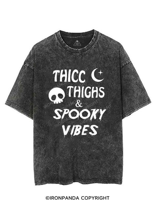 THICC THIGHS & SPOOKY VIBES VINTAGE GYM SHIRT