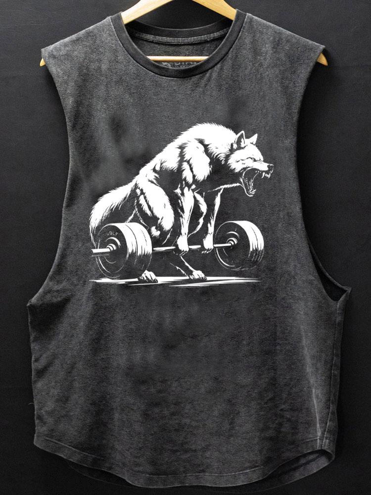 weightlifting wolf SCOOP BOTTOM COTTON TANK