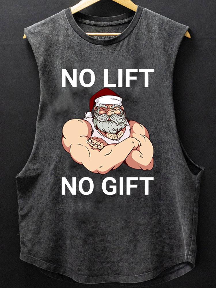 no lift no gift SCOOP BOTTOM COTTON TANK