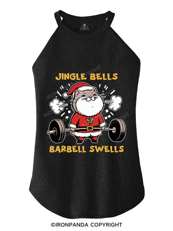 JINGLE BELLS BARBELL SWELLS TRI ROCKER COTTON TANK