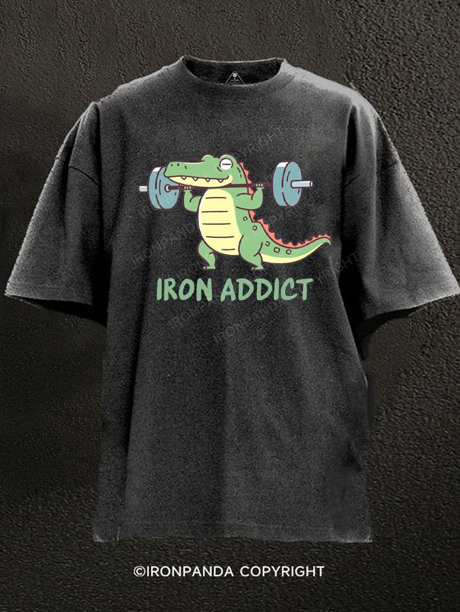 Iron Addict Washed Gym Shirt