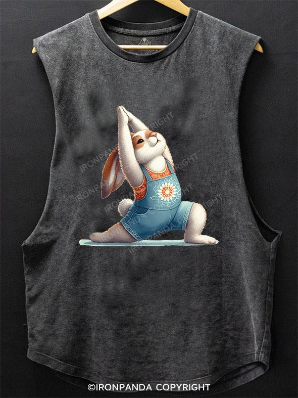 YOGA BUNNY VIBES SCOOP BOTTOM COTTON TANK