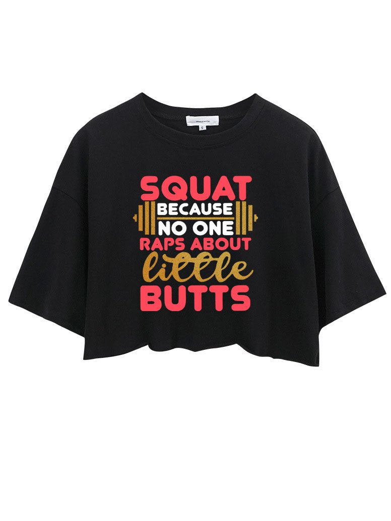 NO ONE RAPS LITTLE BUTTS CROP TOPS