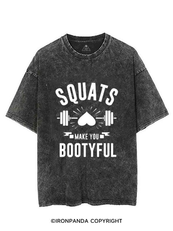 SQUATS MAKE YOU BOOTYFUL VINTAGE GYM SHIRT