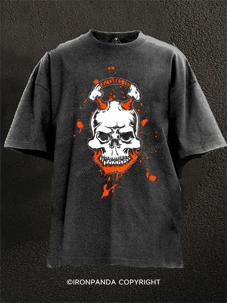 SKULL Washed Gym Shirt