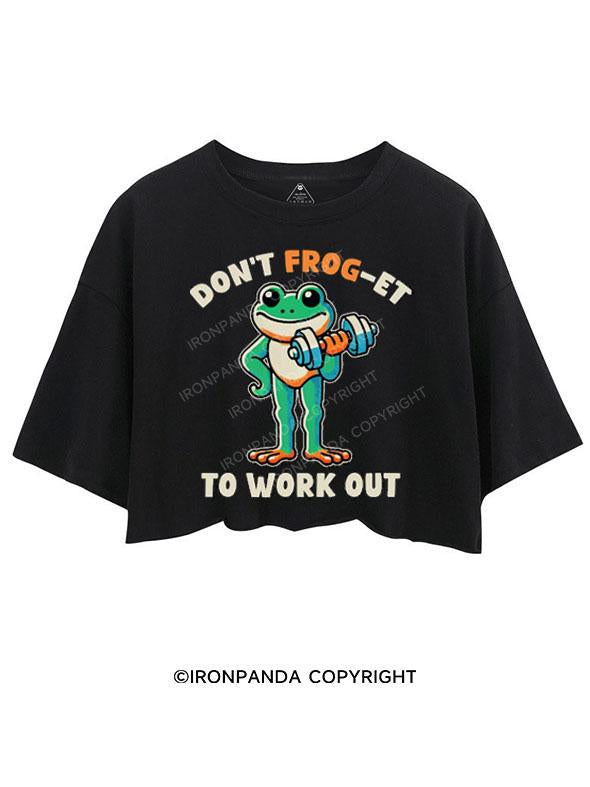 DON'T FROG-ET TO WORK OUT CROP TOPS