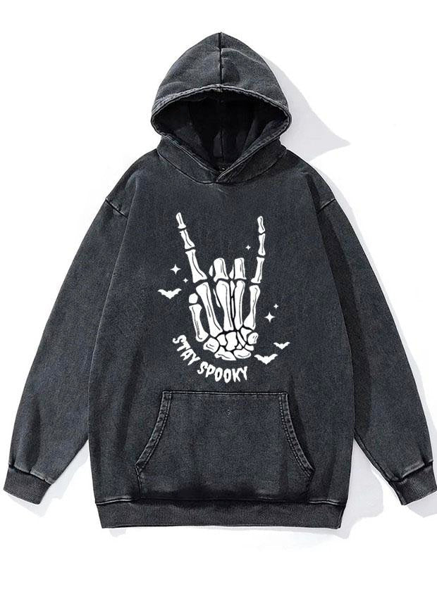 Stay Spooky WASHED GYM HOODIE