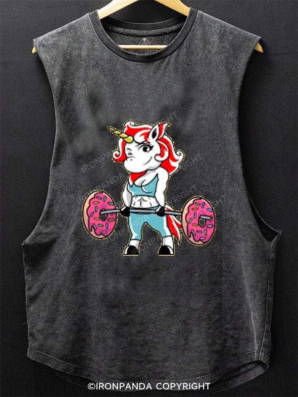 UNICORN DEADLIFT SCOOP BOTTOM COTTON TANK