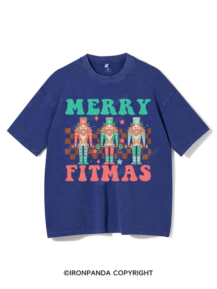 MERRY FITMAS VINTAGE GYM SHIRT