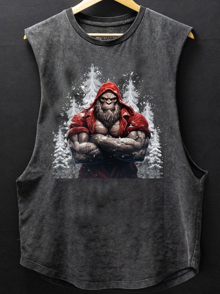 muscle santa gorilla SCOOP BOTTOM COTTON TANK