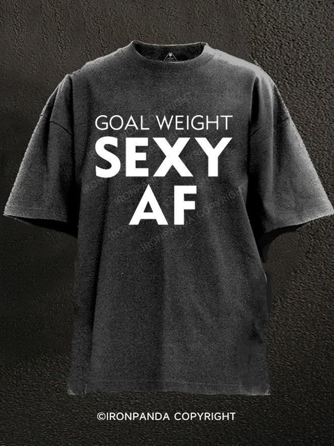 Goal Weight：Sexy AF Washed Gym Shirt