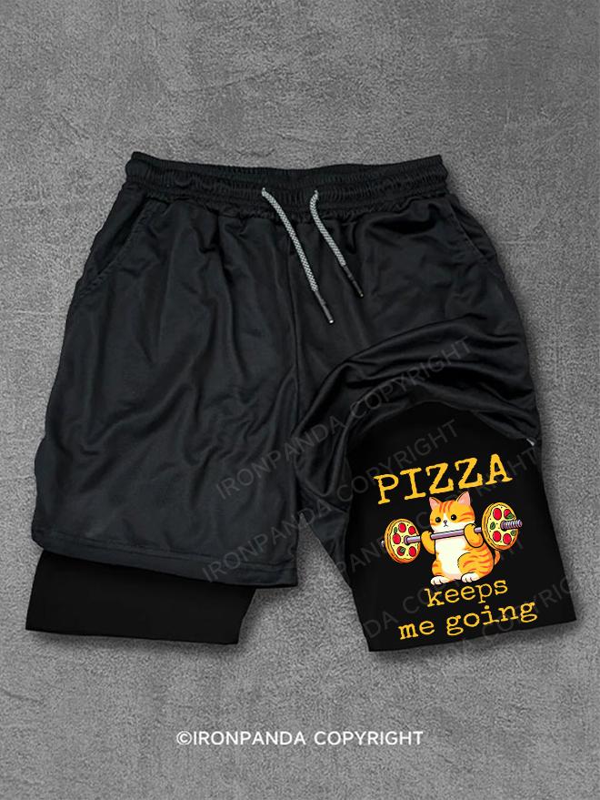 Pizza keeps me going Performance Training Shorts