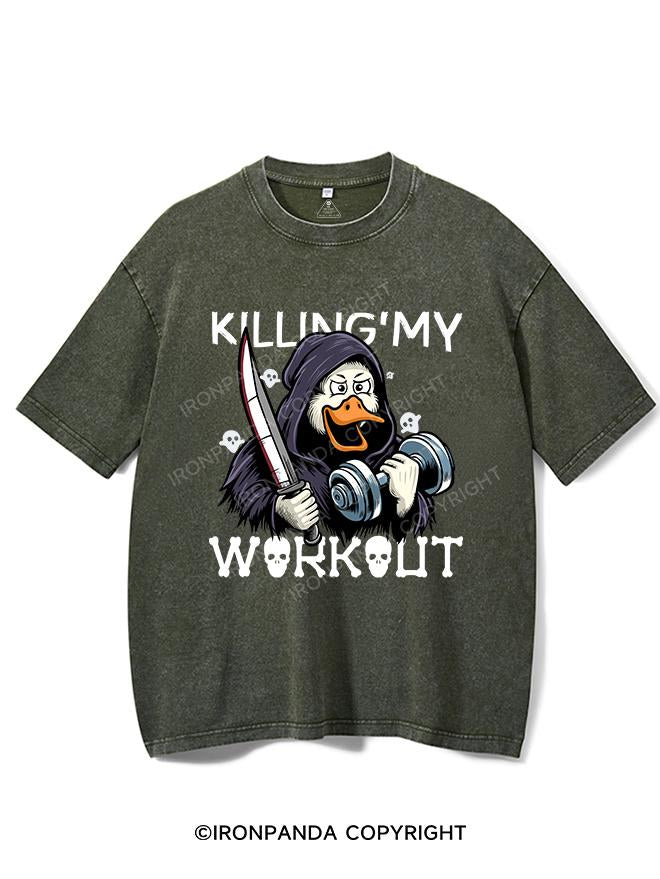 KILLING MY WORKOUT VINTAGE GYM SHIRT