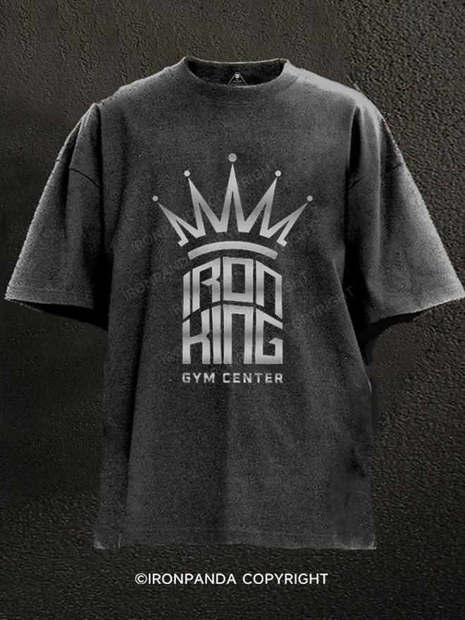 iron king gym center Washed Gym Shirt