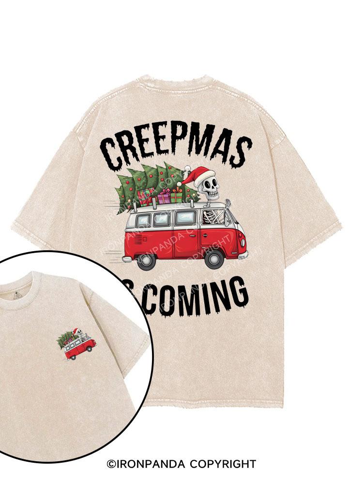 CREEPMAS IS COMING printed Gym Shirt