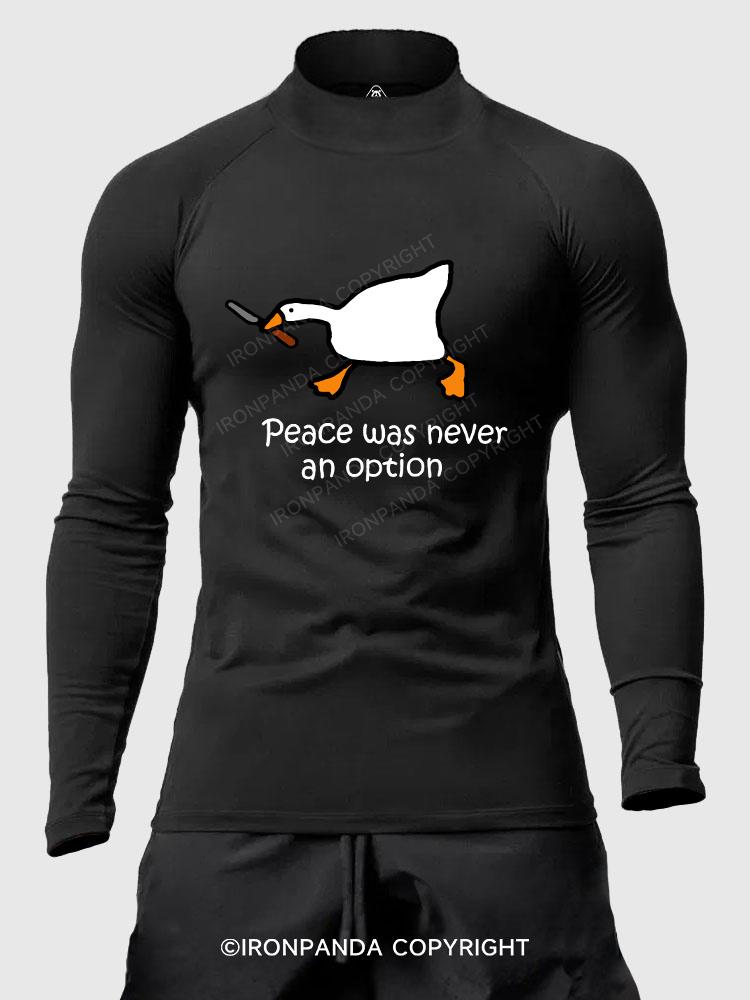 peace was never an option Men's Fitted Mock