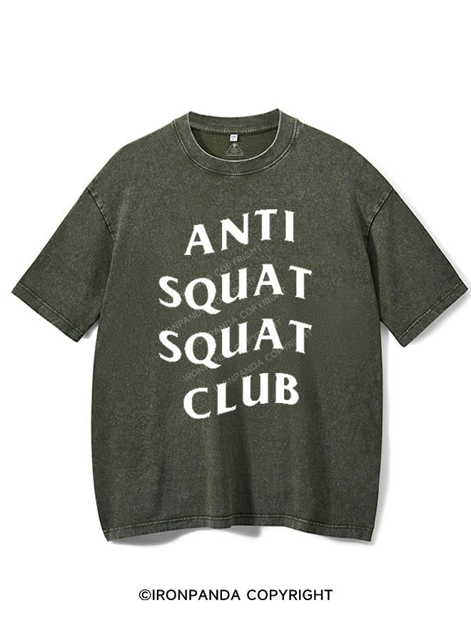 ANTI SQUAT SQUAT CLUB VINTAGE GYM SHIRT