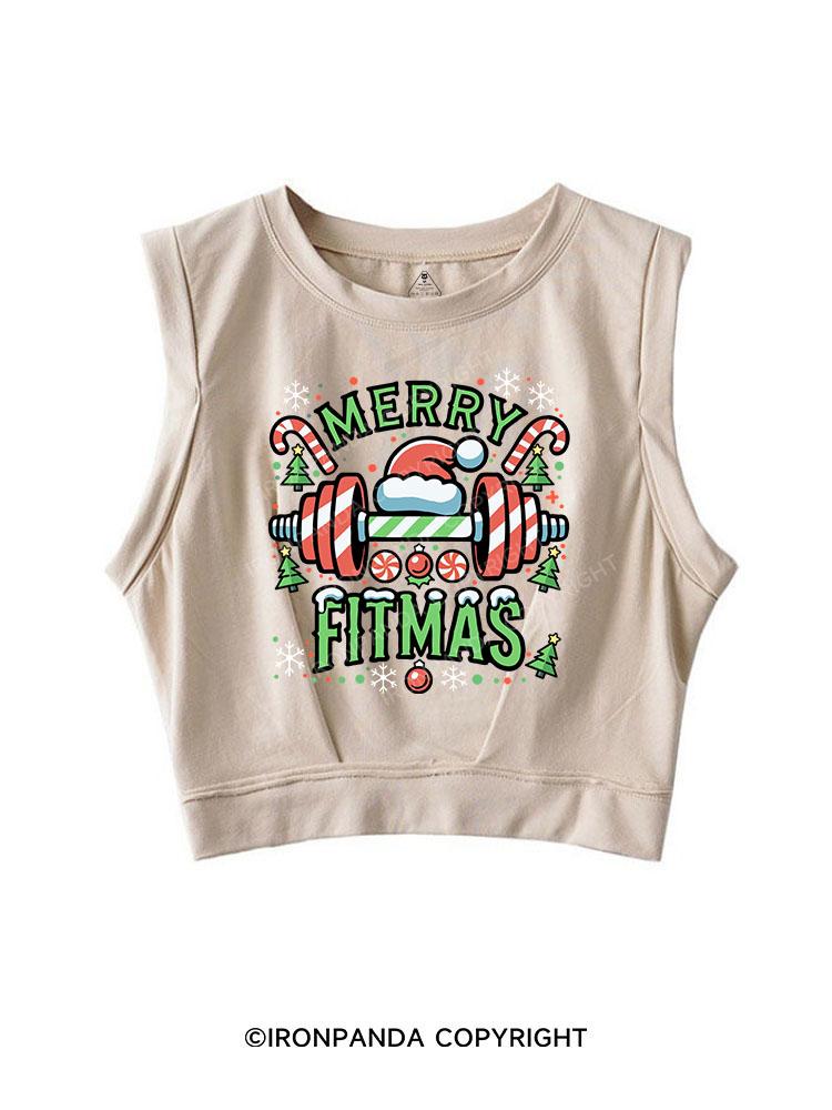 MERRY FITMAS SLEEVELESS CROP TOPS