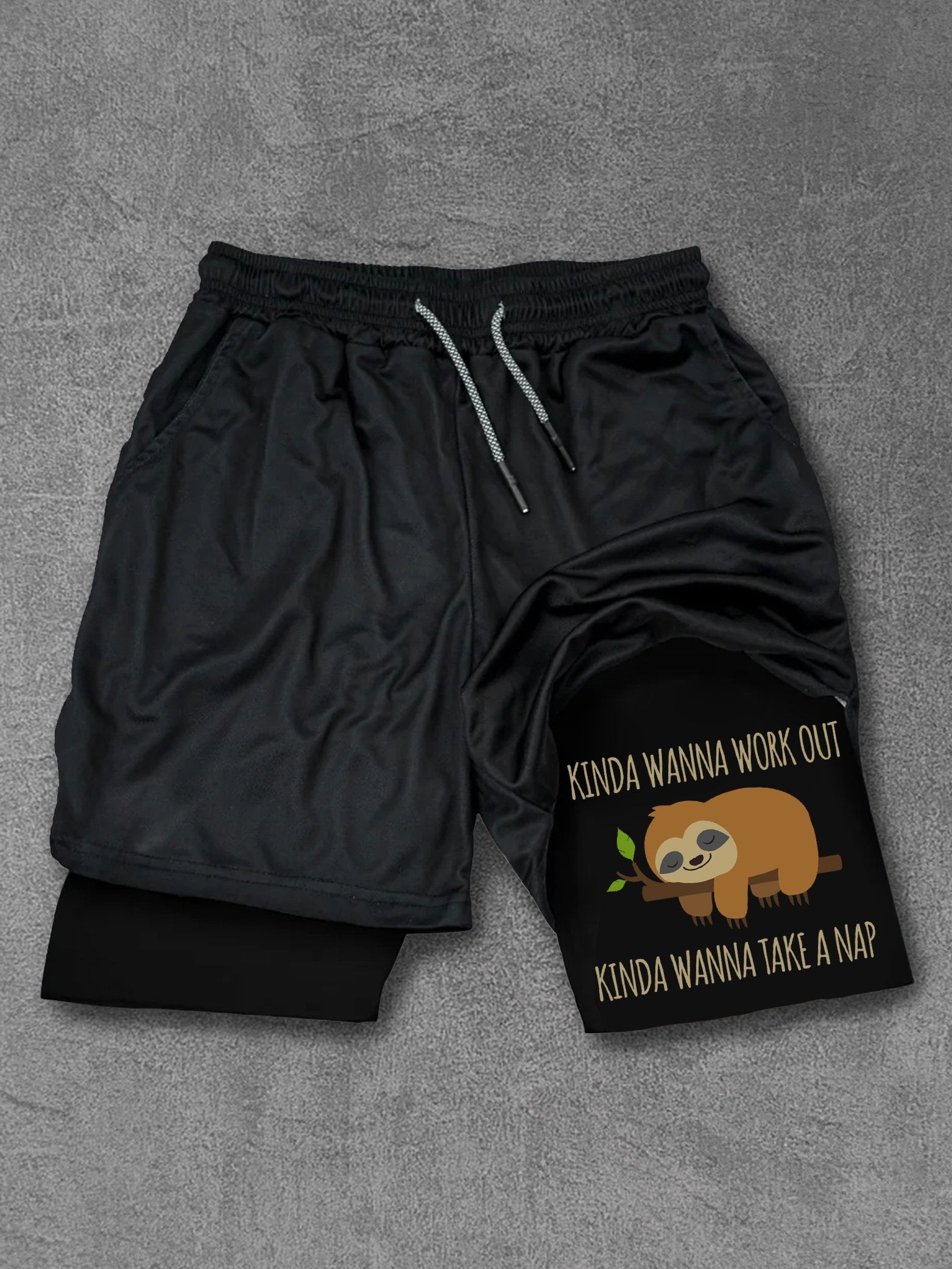 Kinda Wanna Workout Kinda Wanna Take A Nap Performance Training Shorts