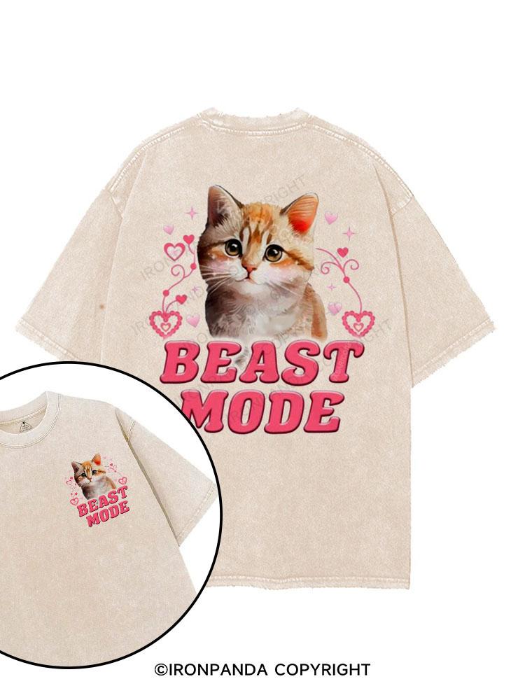 BEAST MODE printed Gym Shirt