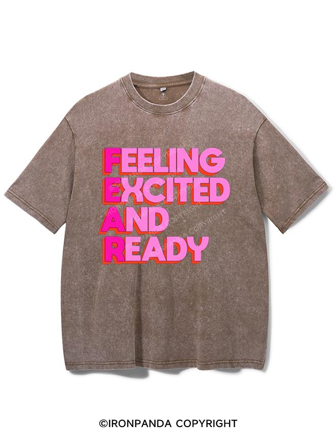 FEELING EXCITED AND READY VINTAGE GYM SHIRT