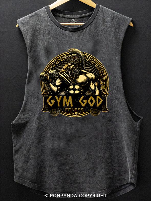 gym god fitness SCOOP BOTTOM COTTON TANK