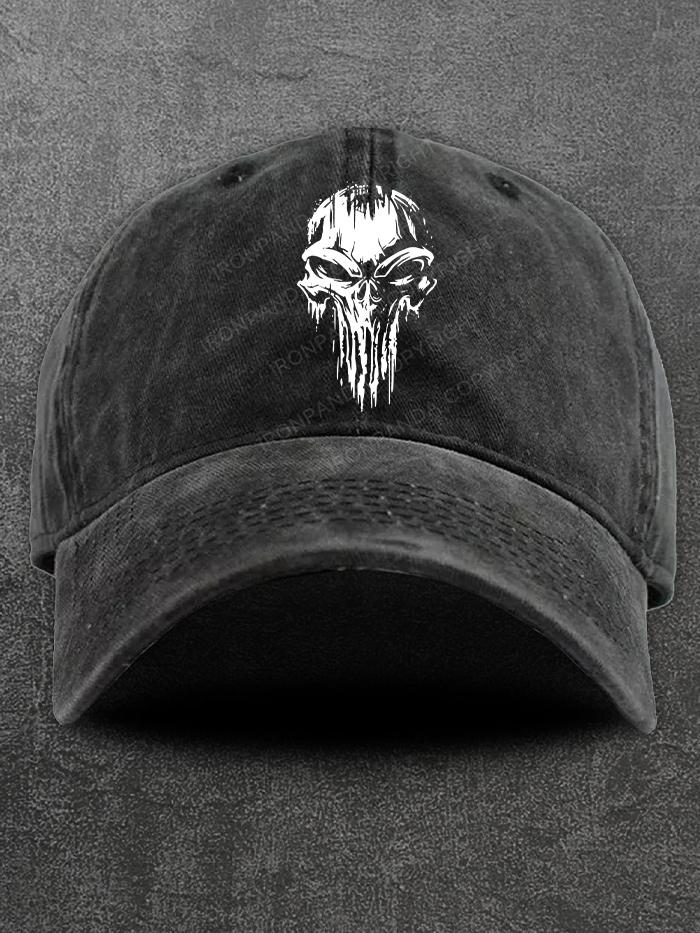 skull Washed Gym Cap