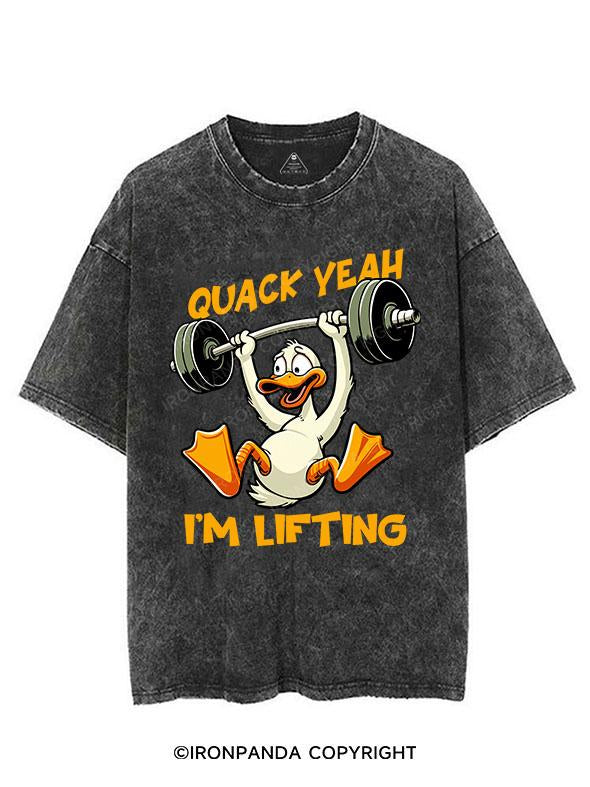 QUACK YEAH I'M LIFTING VINTAGE GYM SHIRT