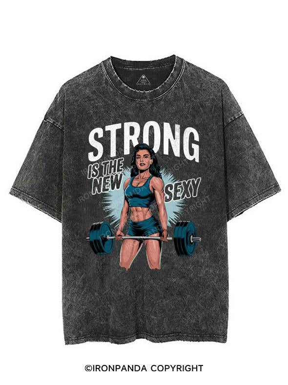 STRONG IS THE NEW SEXY VINTAGE GYM SHIRT