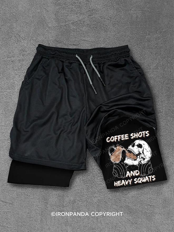 Coffee Shots And Heavy Squats Performance Training Shorts