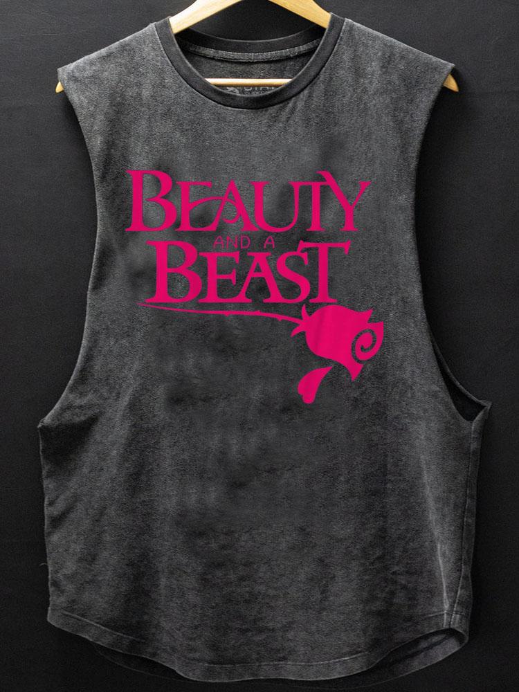 Beauty and a Beast Scoop Bottom Cotton Tank