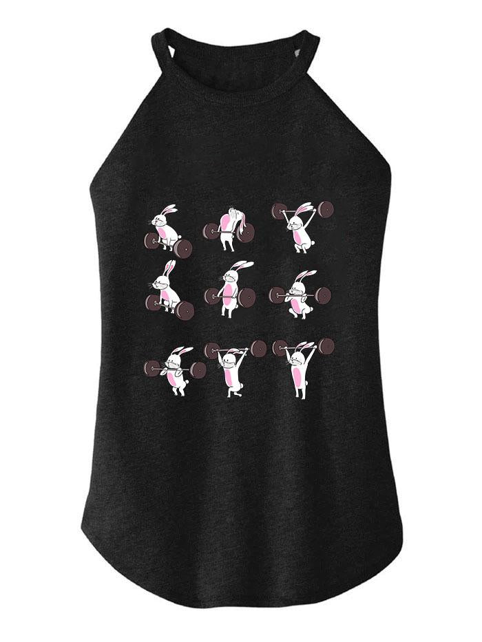 weightlifting rabbits TRI ROCKER COTTON TANK