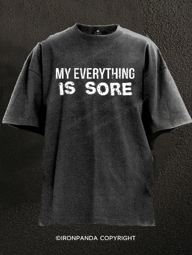 My Everything Is Sore Washed Gym Shirt