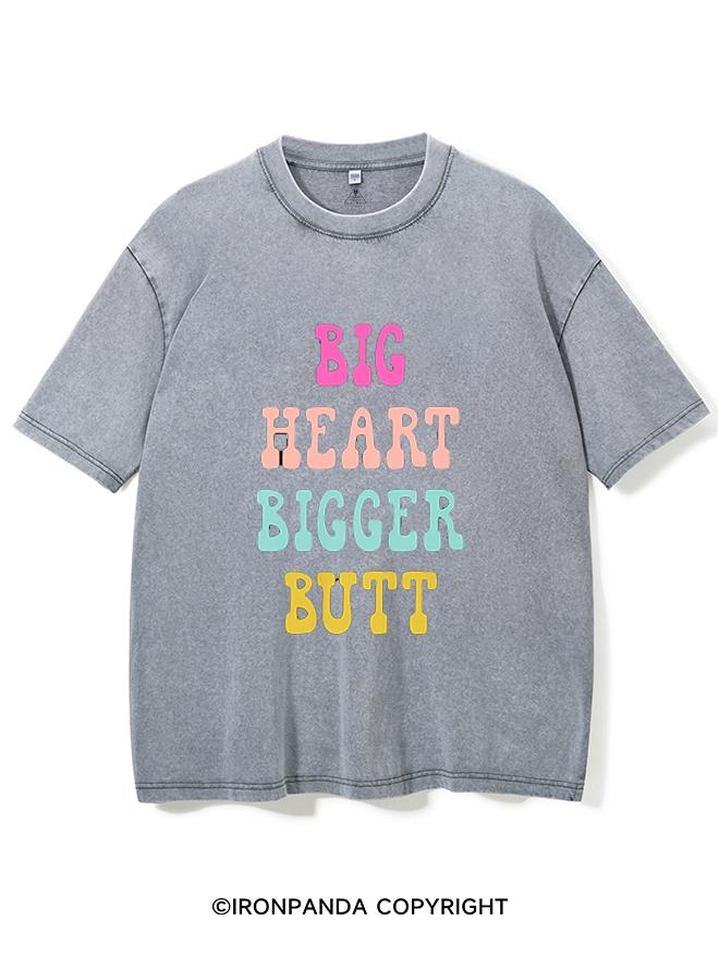 BIG HEART BIGGER BUTT VINTAGE GYM SHIRT