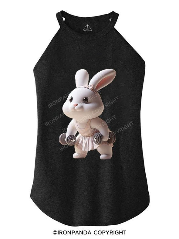 LIFTING BABY BUNNY TRI ROCKER COTTON TANK