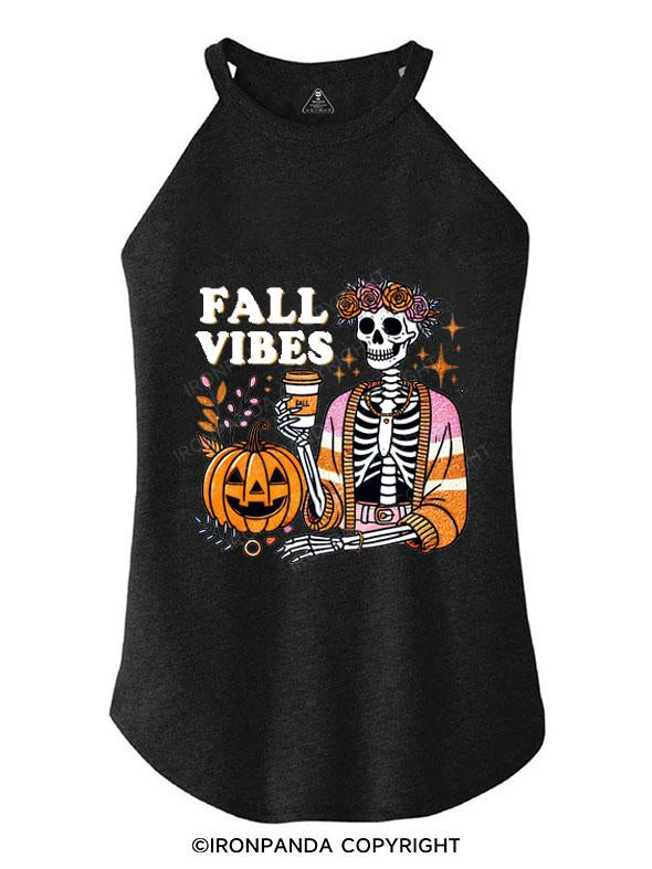 FALL VIBES TRI ROCKER COTTON TANK