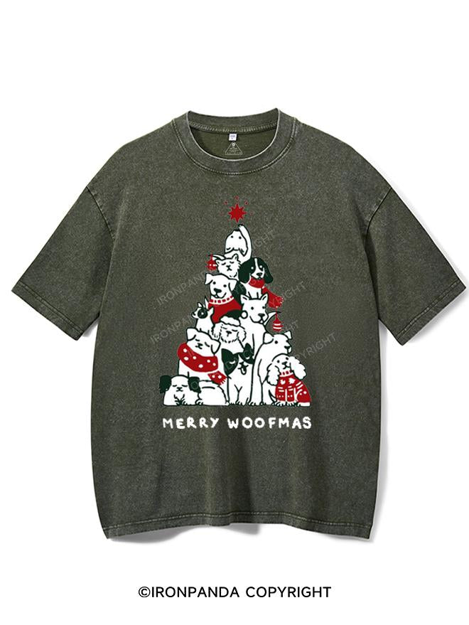 MERRY WOOFMAS VINTAGE GYM SHIRT