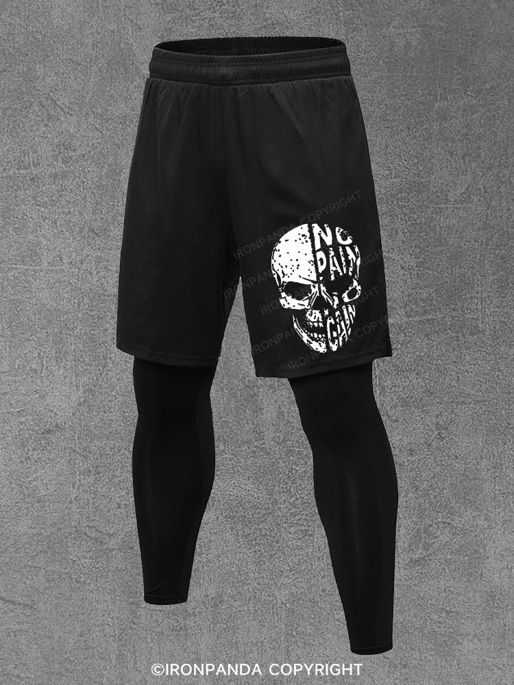 No pain No gain Skull Performance Training Pants