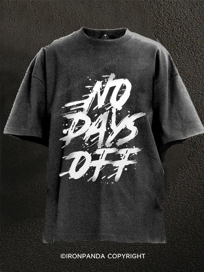 No Days Off Washed Gym Shirt