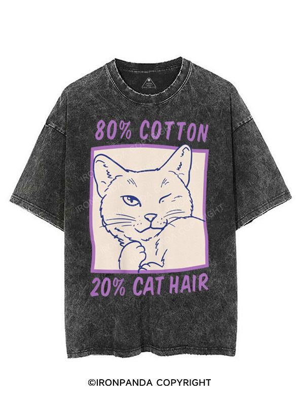 80% COTTON 20% CAT HAIR VINTAGE GYM SHIRT