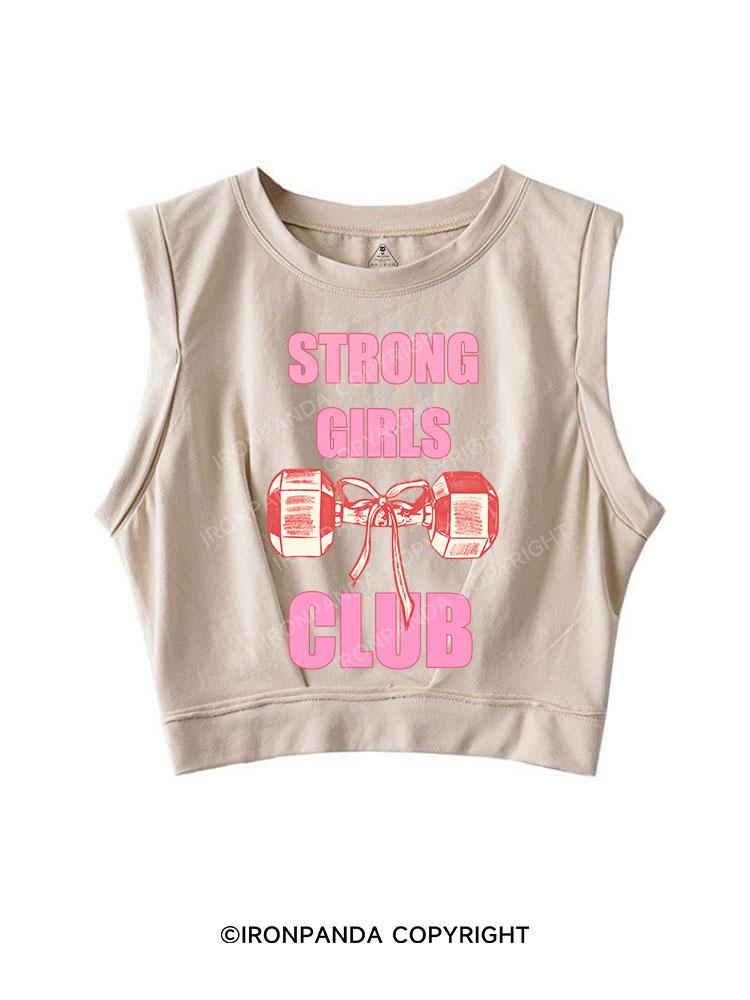 STRONG GIRLS CLUB SLEEVELESS CROP TOPS