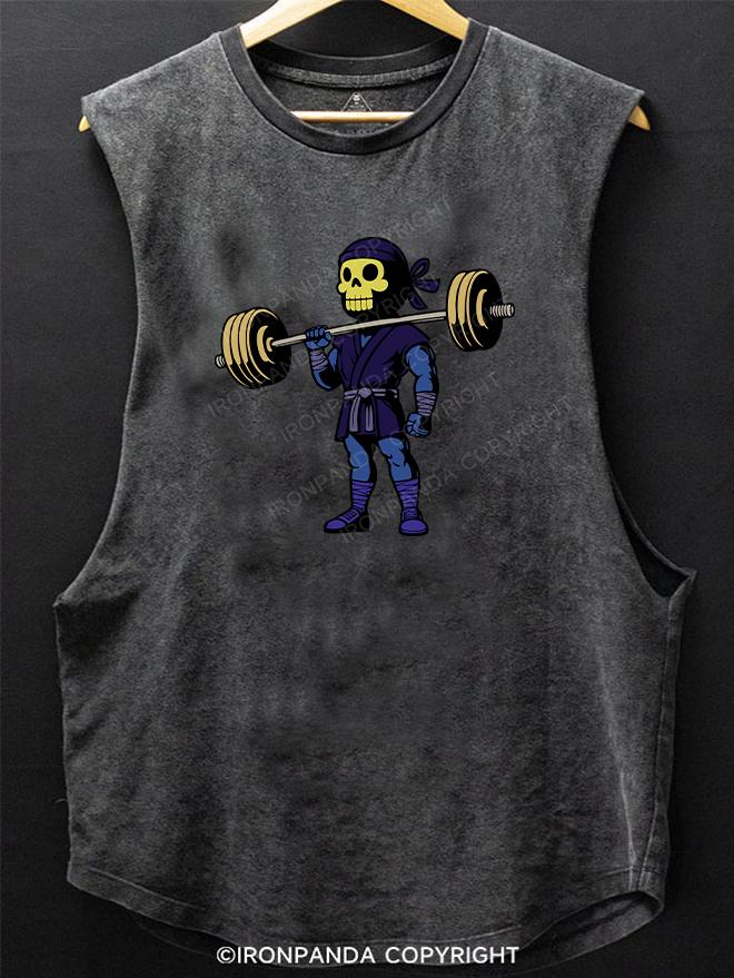 skeleton deadlift SCOOP BOTTOM COTTON TANK