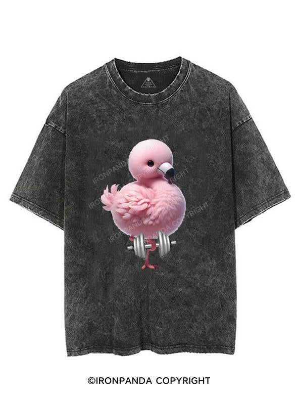 FLAMINGO LIFTING VINTAGE GYM SHIRT